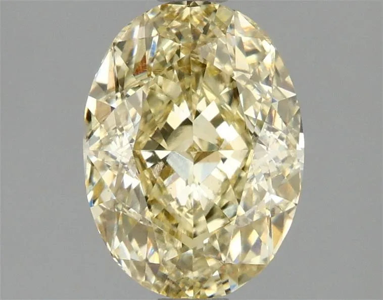 2.09ct Oval Lab Grown Diamond (Colour Fancy Intense Yellow, Clarity VS2, IGI Certified)