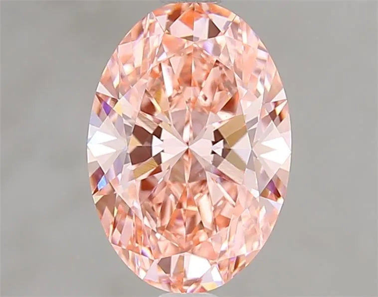 2.09ct Oval Lab Grown Diamond (Colour Fancy Vivid Pink, Clarity VS1, IGI Certified)