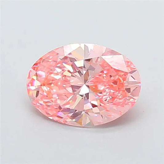 2.09ct Oval Lab Grown Diamond (Colour Fancy Vivid Pink, Clarity VVS2, IGI Certified)