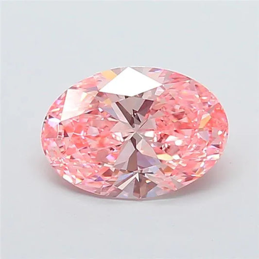 2.09ct Oval Lab Grown Diamond (Colour Fancy Vivid Pink, Clarity VVS2, IGI Certified)
