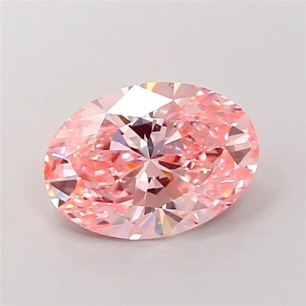 2.24ct Oval Lab Grown Diamond (Colour Fancy Vivid Pink, Clarity VVS2, IGI Certified)