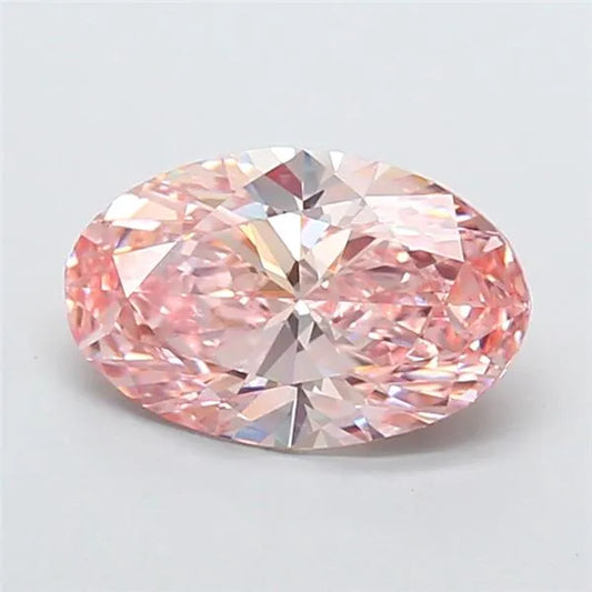 2.25ct Oval Lab Grown Diamond (Colour Fancy Intense Pink, Clarity VS1, IGI Certified)
