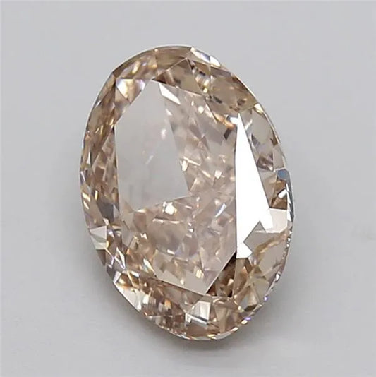 2.36ct Oval Lab Grown Diamond (Colour Fancy Brown, Clarity VVS2, IGI Certified)