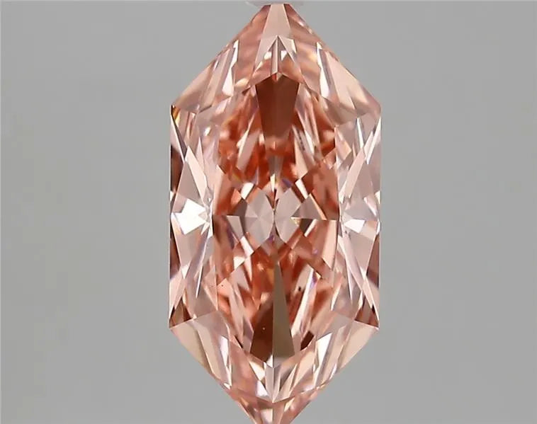 2.37ct Hexagonal Lab Grown Diamond (Colour Fancy Vivid Pink, Clarity VS1, IGI Certified)