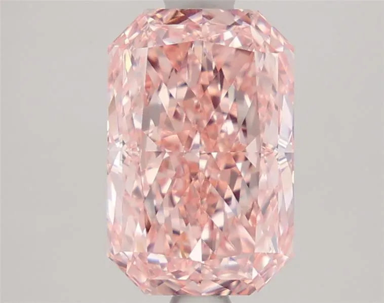 2.41ct Radiant Lab Grown Diamond (Colour Fancy Vivid Pink, Clarity VVS2, IGI Certified)