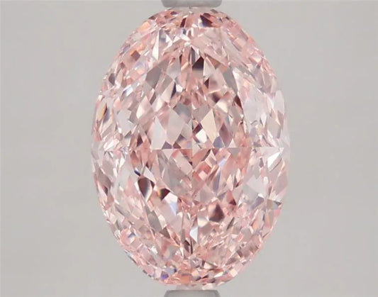 2.48ct Oval Lab Grown Diamond (Colour Fancy Intense Pink, Clarity VS1, IGI Certified)