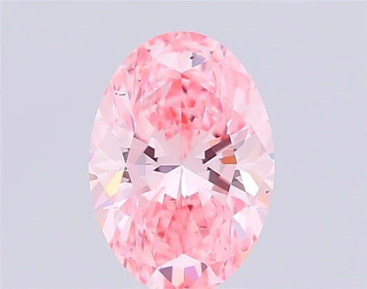 2.53ct Oval Lab Grown Diamond (Colour Fancy Vivid Pink, Clarity VVS2, IGI Certified)