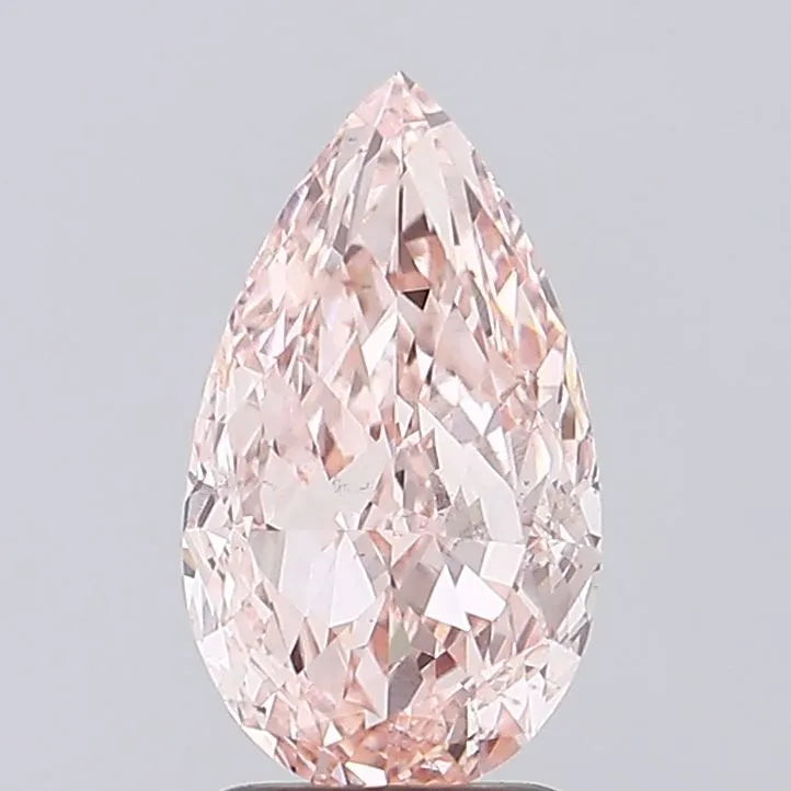2.53ct Pear Lab Grown Diamond (Colour Fancy Intense Pink, Clarity VS2, IGI Certified)