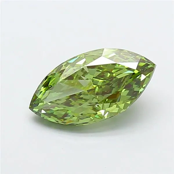 2.54ct Marquise Lab Grown Diamond (Colour Fancy Vivid Green, Clarity VS1, IGI Certified)