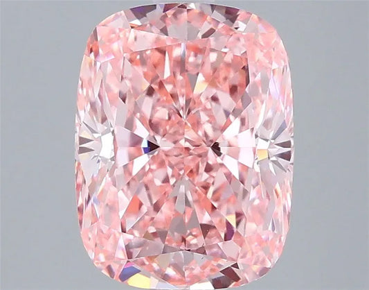 2.56ct Cushion modified Lab Grown Diamond (Colour Fancy Vivid Pink, Clarity VVS2, IGI Certified)