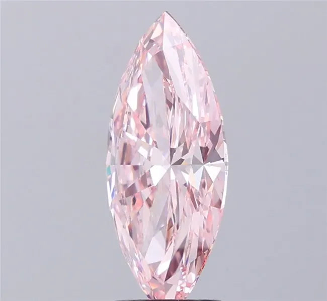 2.56ct Marquise Lab Grown Diamond (Colour Fancy Vivid Pink, Clarity VVS2, IGI Certified)