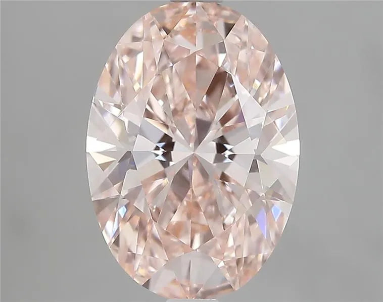 2.59ct Oval Lab Grown Diamond (Colour Fancy Vivid Pink, Clarity VVS2, IGI Certified)
