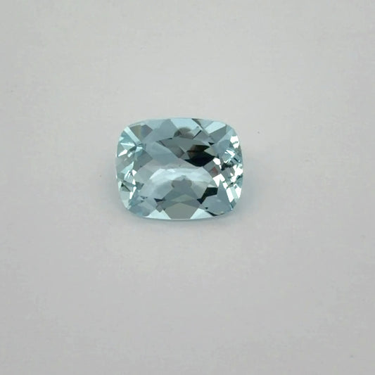 2.60ct Cushion Natural Aquamarine (Colour Blue, Clarity Eye Clean, Cut Faceted)
