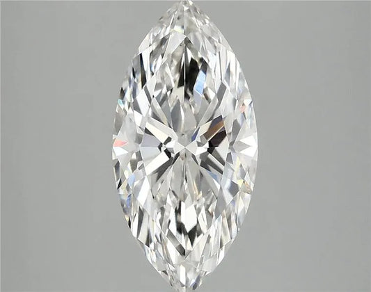 2.66ct Marquise Lab Grown Diamond (Colour G, Clarity VVS2, IGI Certified)
