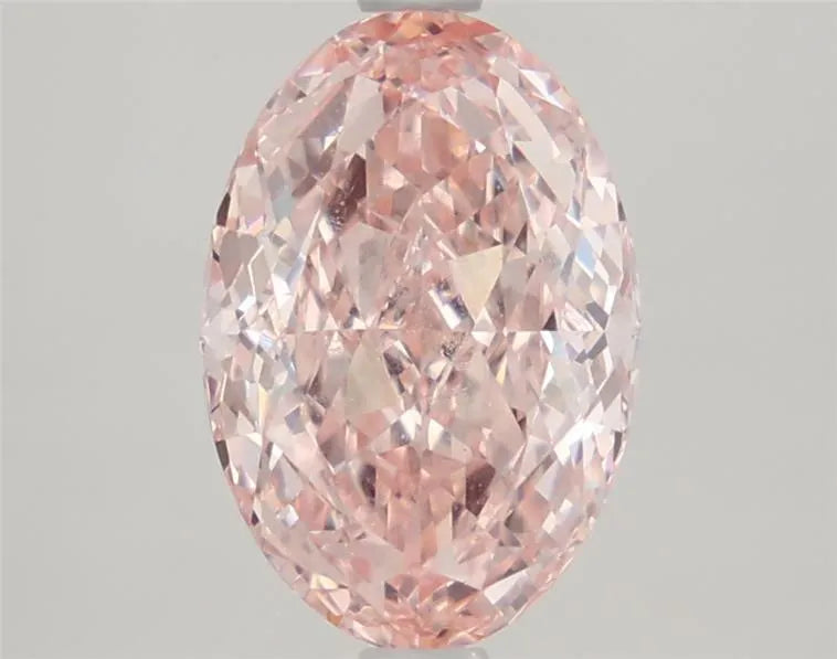 2.66ct Oval Lab Grown Diamond (Colour Fancy Intense Pink, Clarity VVS2, IGI Certified)