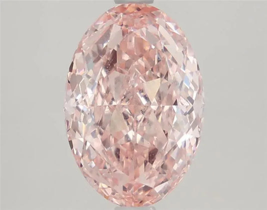 2.66ct Oval Lab Grown Diamond (Colour Fancy Intense Pink, Clarity VVS2, IGI Certified)