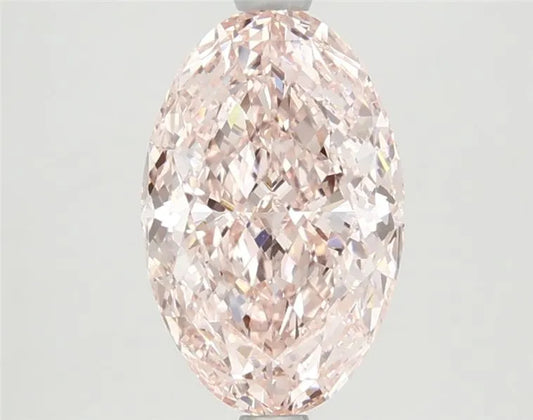 2.68ct Oval Lab Grown Diamond (Colour Fancy Vivid Pink, Clarity VVS2, IGI Certified)