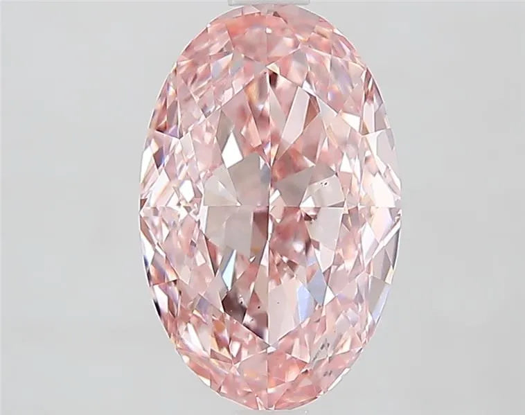 2.83ct Oval Lab Grown Diamond (Colour Fancy Vivid Pink, Clarity VS1, IGI Certified)