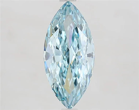 2.86ct Marquise Lab Grown Diamond (Colour Fancy Intense Greenish Blue, Clarity VVS2, IGI Certified)