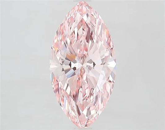 2.86ct Marquise Lab Grown Diamond (Colour Fancy Vivid Pink, Clarity VVS2, IGI Certified)