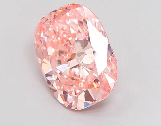 2.90ct Cushion modified Lab Grown Diamond (Colour Fancy Vivid Pink, Clarity VS1, IGI Certified)
