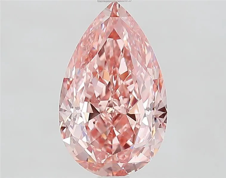 2.91ct Pear Lab Grown Diamond (Colour Fancy Intense Pink, Clarity VVS2, IGI Certified)