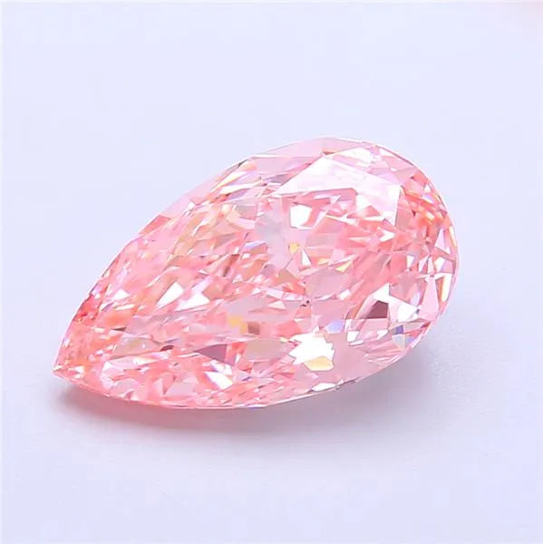 2.98ct Pear Lab Grown Diamond (Colour Fancy Vivid Pink, Clarity VS1, IGI Certified)