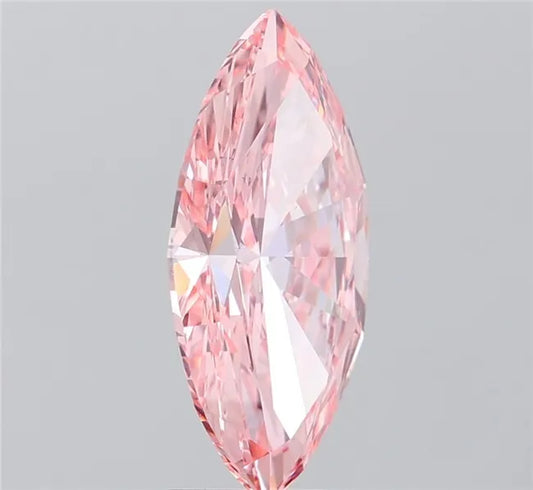 3.00ct Marquise Lab Grown Diamond (Colour Fancy Vivid Pink, Clarity VVS2, IGI Certified)