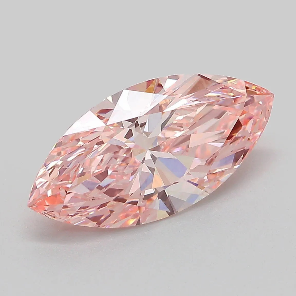 3.00ct Marquise Lab Grown Diamond (Colour Fancy Vivid Pink, Clarity VVS2, IGI Certified)