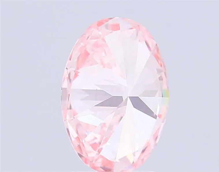 3.00ct Oval Lab Grown Diamond (Colour Fancy Intense Pink, Clarity VS1, IGI Certified)