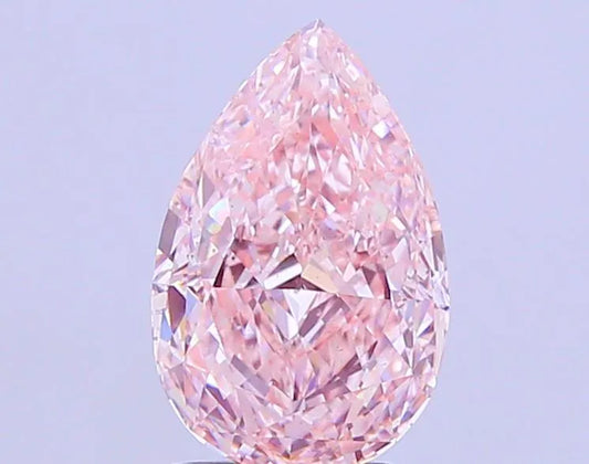 3.00ct Pear Lab Grown Diamond (Colour Fancy Vivid Pink, Clarity VS2, IGI Certified)