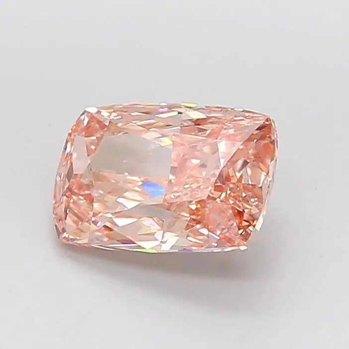 3.01ct Cushion modified Lab Grown Diamond (Colour Fancy Pinkish Brown, Clarity VS2, IGI Certified)