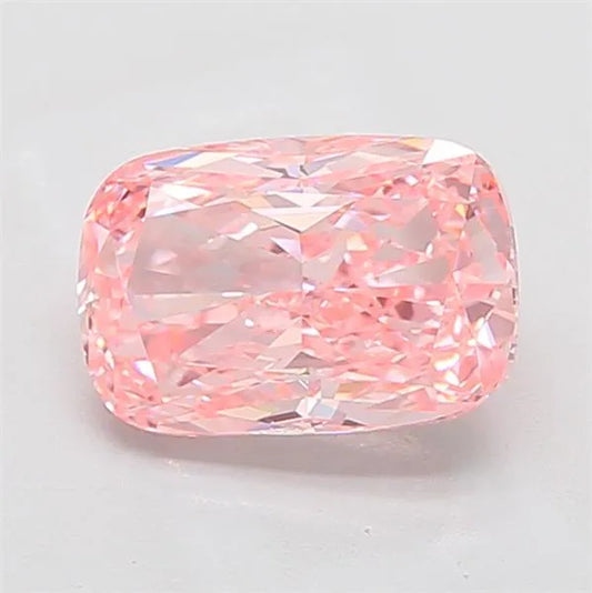 3.01ct Cushion modified Lab Grown Diamond (Colour Fancy Vivid Pink, Clarity VS1, IGI Certified)