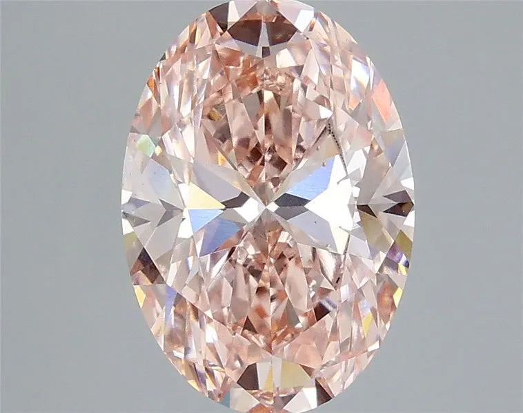 3.01ct Oval Lab Grown Diamond (Colour Fancy Intense Pink, Clarity VS1, IGI Certified)