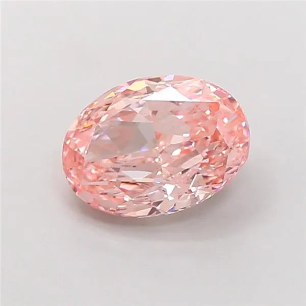 3.01ct Oval Lab Grown Diamond (Colour Fancy Intense Pink, Clarity VS1, IGI Certified)