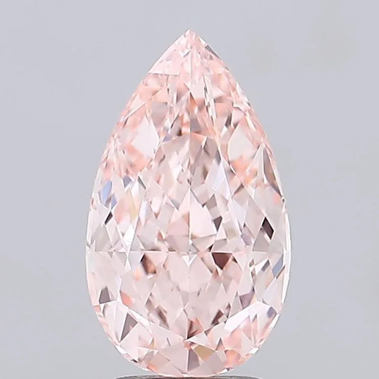 3.01ct Pear Lab Grown Diamond (Colour Fancy Intense Pink, Clarity VVS2, IGI Certified)