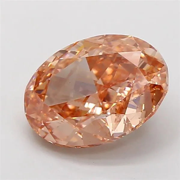 3.02ct Oval Lab Grown Diamond (Colour Fancy Brown, Clarity VS1, IGI Certified)