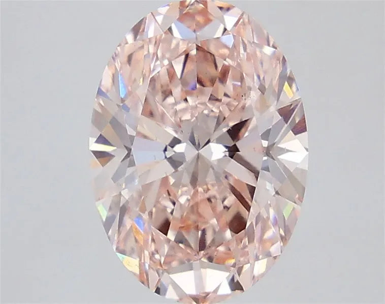 3.02ct Oval Lab Grown Diamond (Colour Fancy Intense Pink, Clarity VS2, IGI Certified)