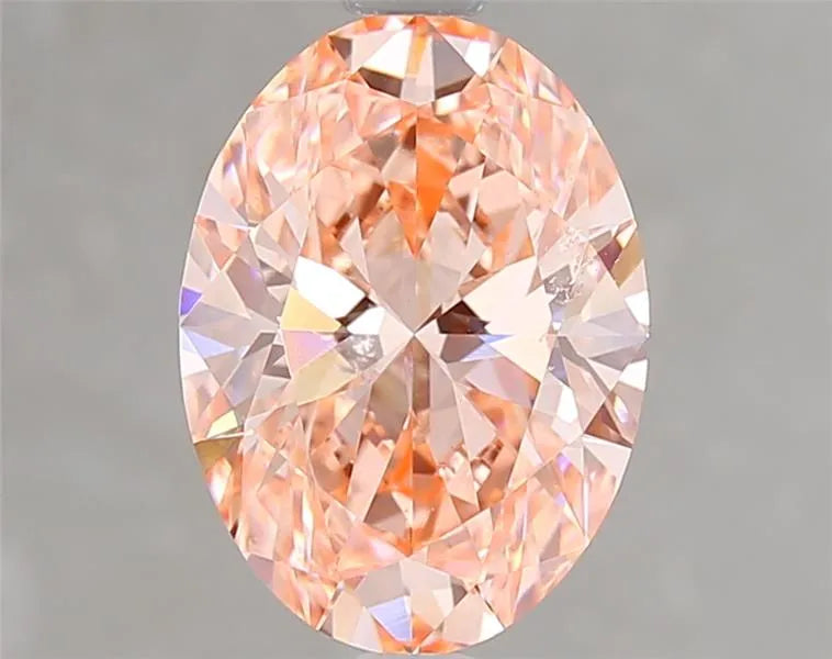 3.02ct Oval Lab Grown Diamond (Colour Fancy Vivid Pink, Clarity VVS2, IGI Certified)