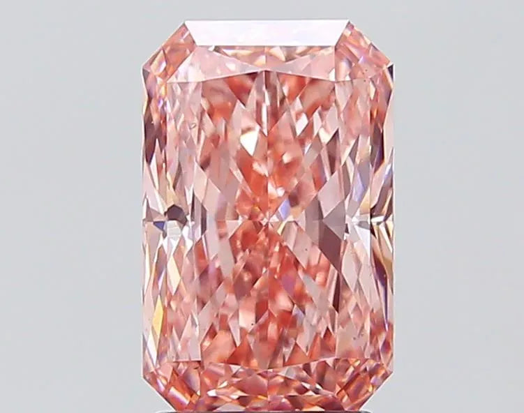 3.02ct Radiant Lab Grown Diamond (Colour Fancy Vivid Pink, Clarity VS2, IGI Certified)