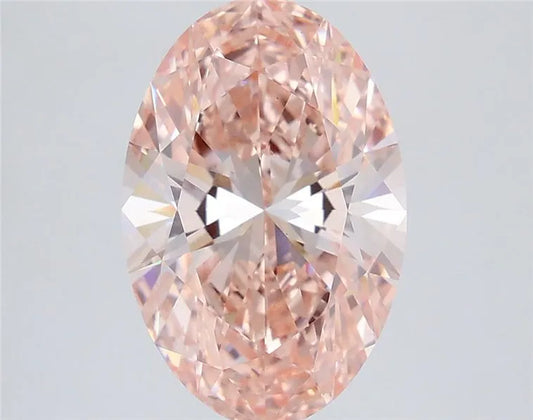 3.03ct Oval Lab Grown Diamond (Colour Fancy Vivid Pink, Clarity VS1, IGI Certified)