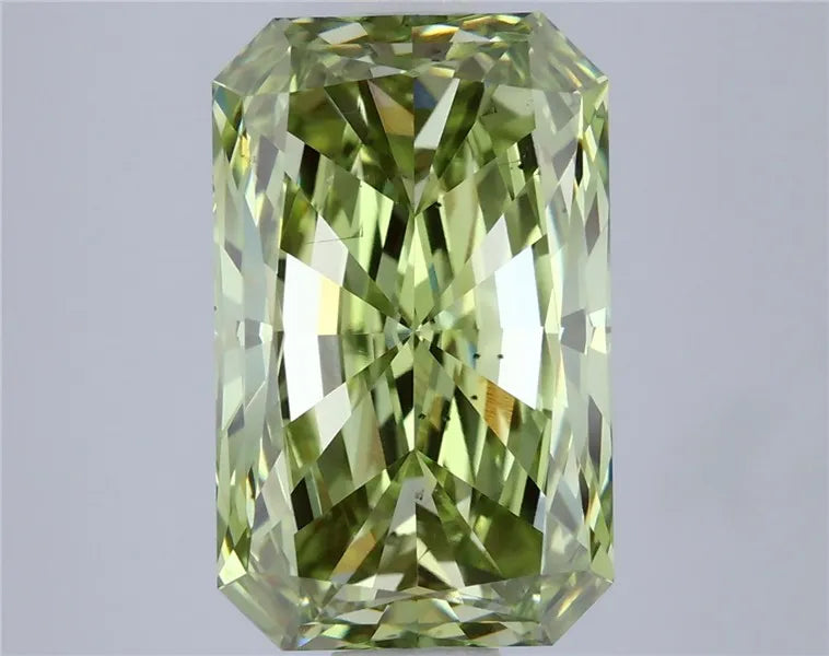 3.03ct Radiant Lab Grown Diamond (Colour Fancy Vivid Green, Clarity VS2, IGI Certified)