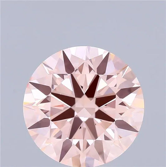 3.03ct Round Lab Grown Diamond (Colour Fancy Pink, Clarity VVS2, Cut ID, IGI Certified)