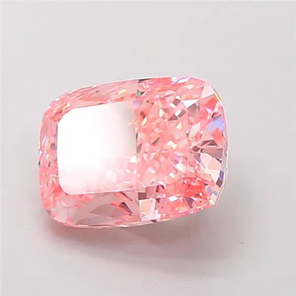 3.04ct Cushion modified Lab Grown Diamond (Colour Fancy Vivid Pink, Clarity VS2, IGI Certified)