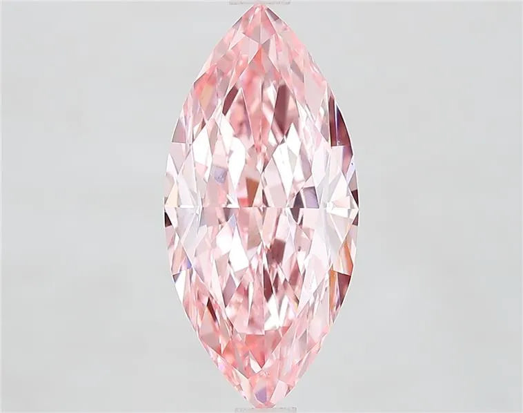 3.04ct Marquise Lab Grown Diamond (Colour Fancy Vivid Pink, Clarity VVS2, IGI Certified)