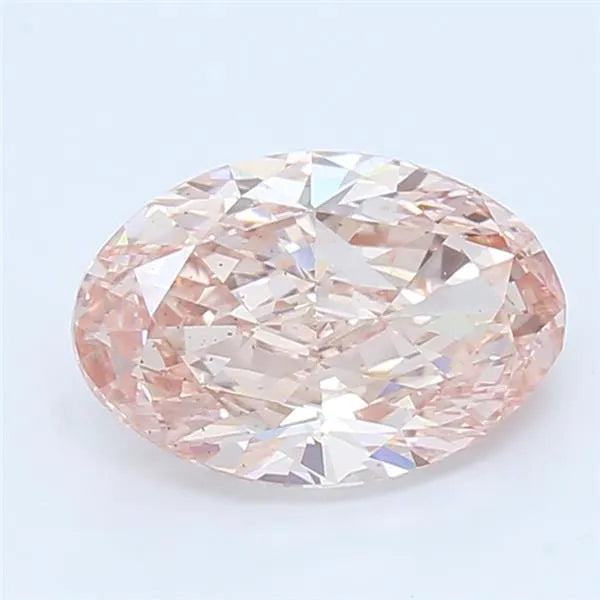 3.04ct Oval Lab Grown Diamond (Colour Fancy Vivid Pink, Clarity VS2, Cut GD, IGI Certified)