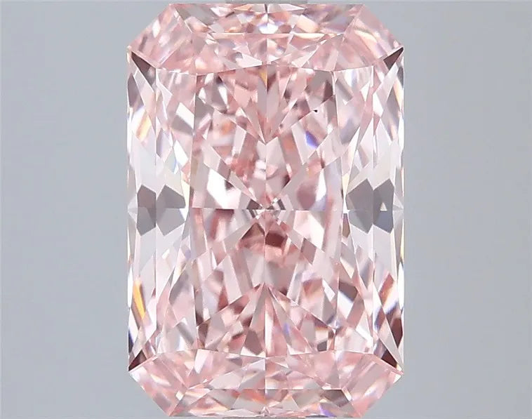 3.04ct Radiant Lab Grown Diamond (Colour Fancy Vivid Pink, Clarity VS1, IGI Certified)