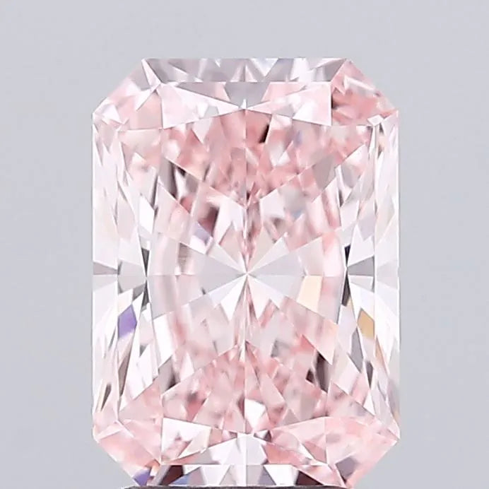 3.04ct Radiant Lab Grown Diamond (Colour Fancy Vivid Pink, Clarity VS1, IGI Certified)