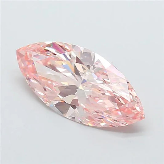 3.05ct Marquise Lab Grown Diamond (Colour Fancy Intense Pink, Clarity VS1, IGI Certified)