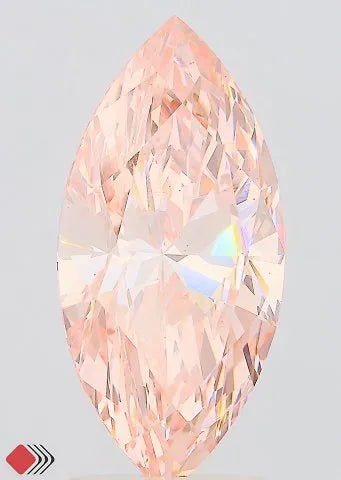 3.06ct Marquise Lab Grown Diamond (Colour Fancy Vivid Pink, Clarity VS1, IGI Certified)